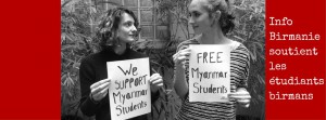 Info Birmanie soutient les étudiants birmans