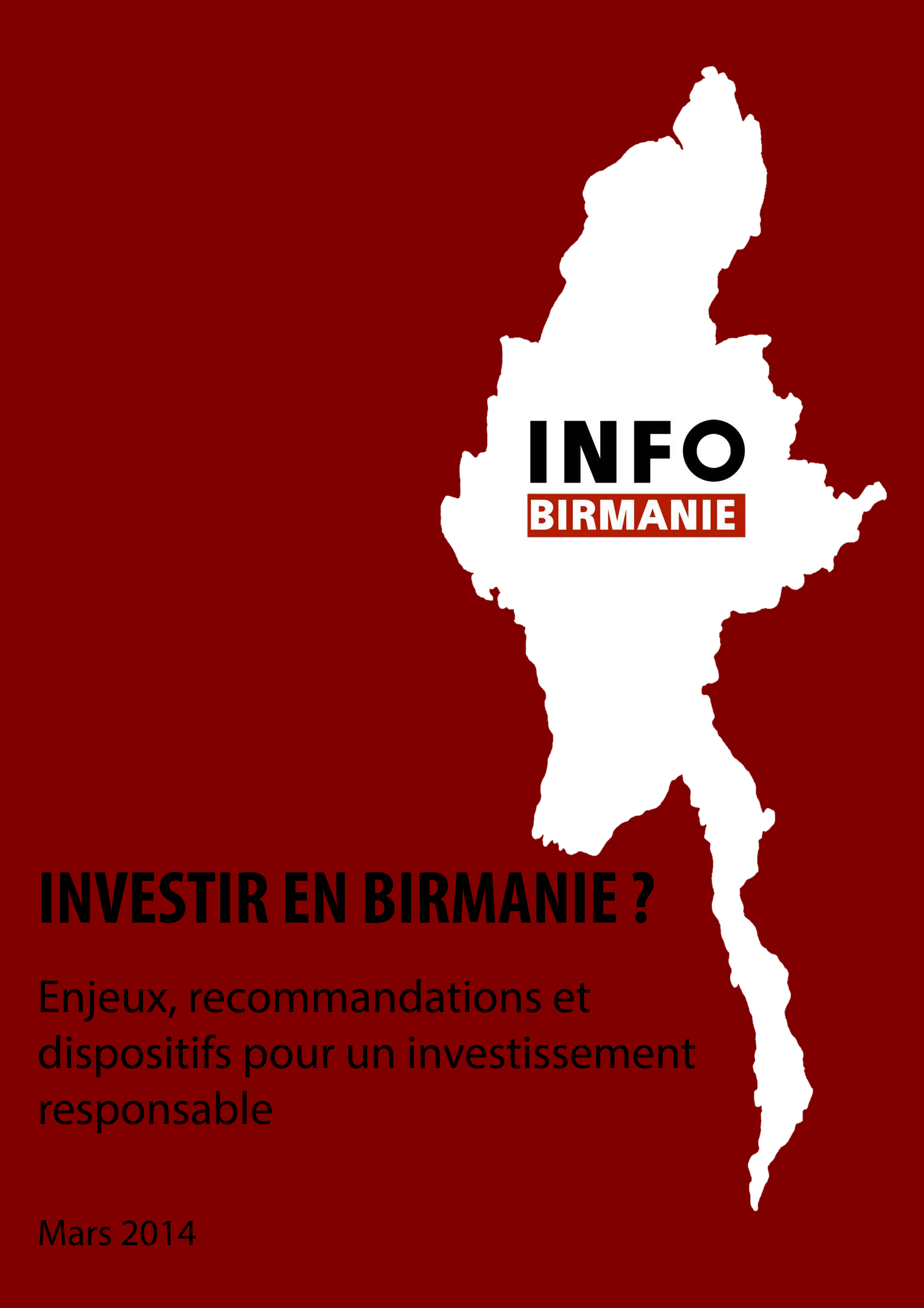 Guide de l’investissement responsable : investir en Birmanie ?  enjeux et recommandations