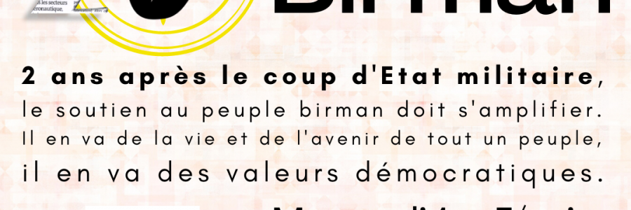 Deux ans après, agir en soutien du peuple birman