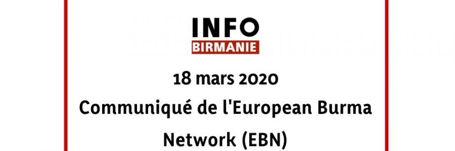 Position commune de l’UE sur la Birmanie  : communiqué de l’European Burma Network (EBN)   