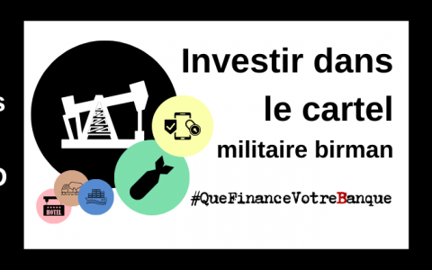 Investir dans le cartel militaire birman : Que finance votre banque ?