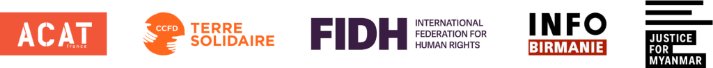 Birmanie
Myanmar
ACAT france
CCFD
FIDH
Info Birmanie
Justice For Myanmar