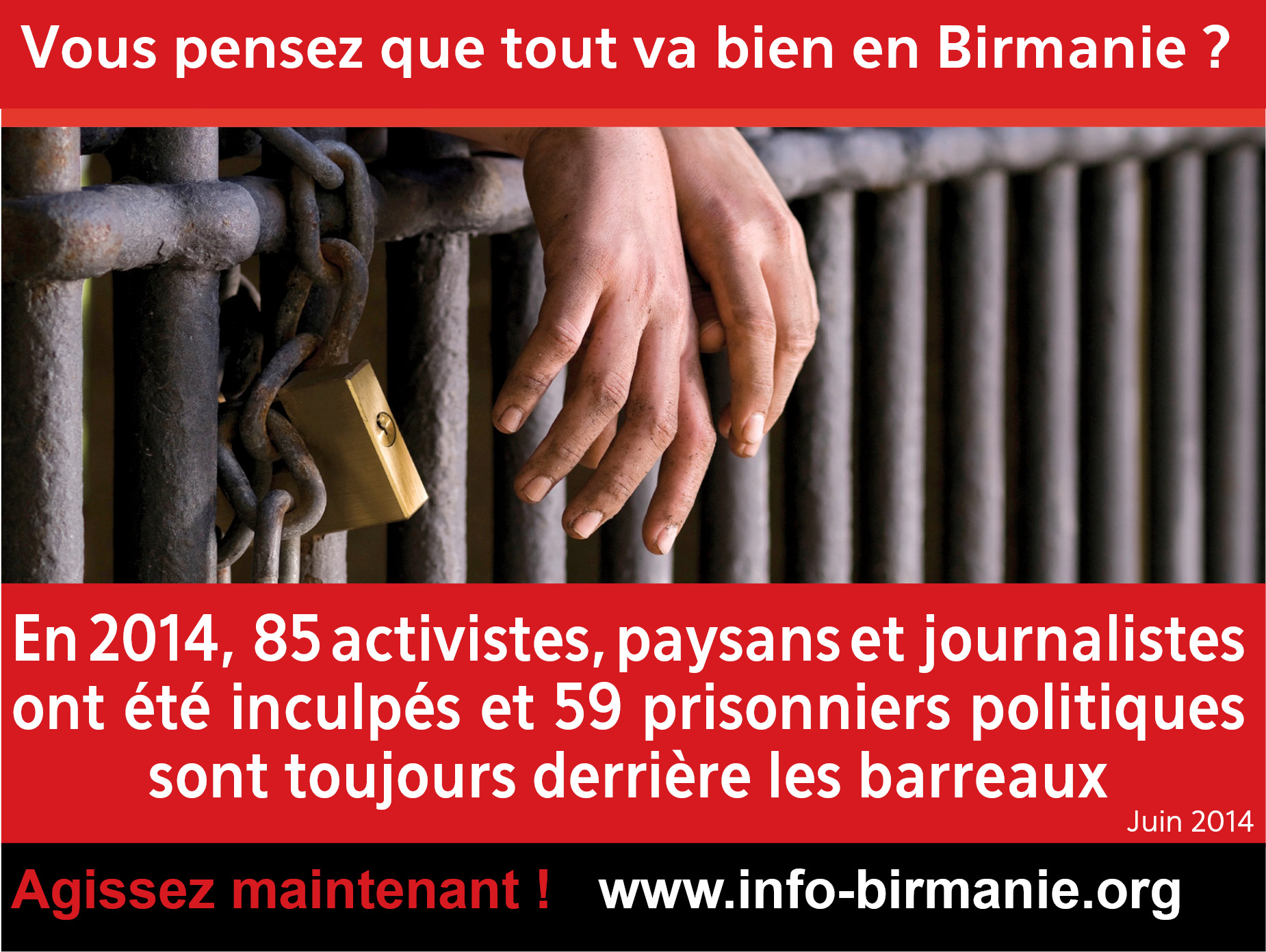 Les arrestations d’activistes continuent en Birmanie